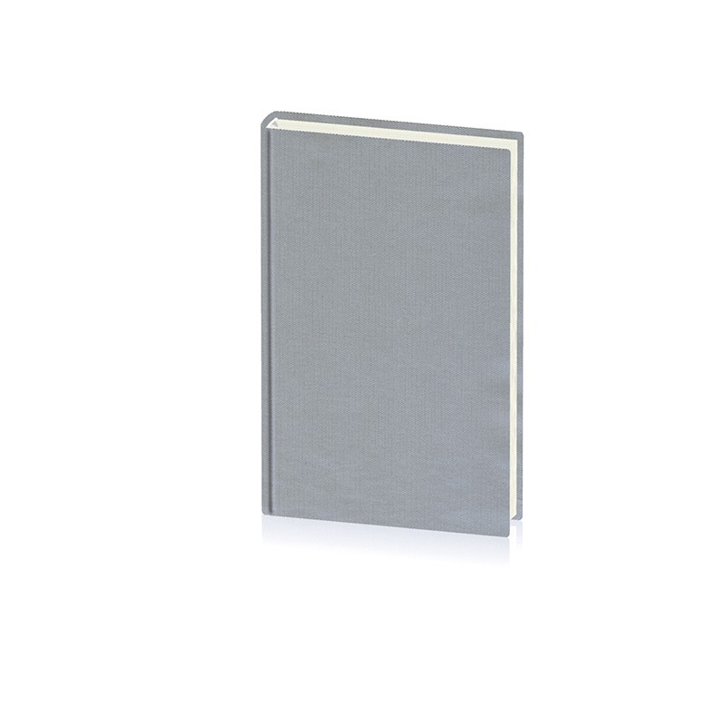 Agenda format A5, 192 pagini nedatate, semn de carte, coperta buretata, gri - imagine 5